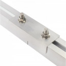 Conector din aluminiu 120mm șine de montare 40x40mm pentru panouri fotovoltaice