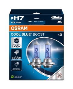 Glow Up Blue セット Set Becuri H7 80W Osram Cool Blue Boost Offroad