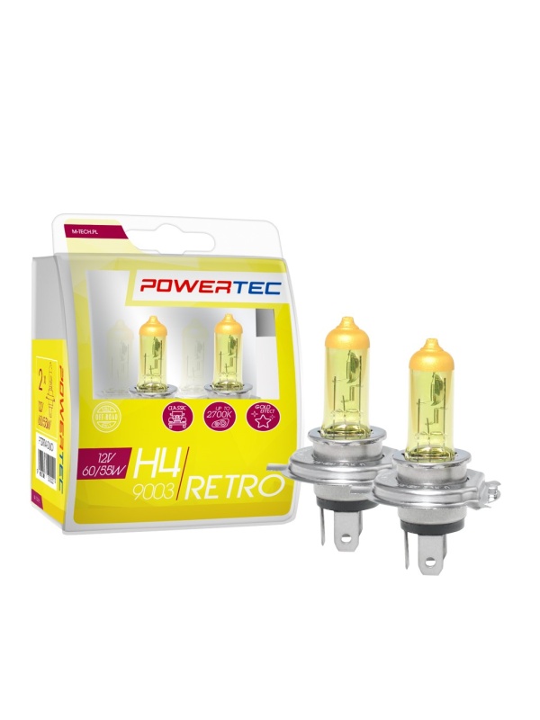 Set Becuri Powertec H4 Retro