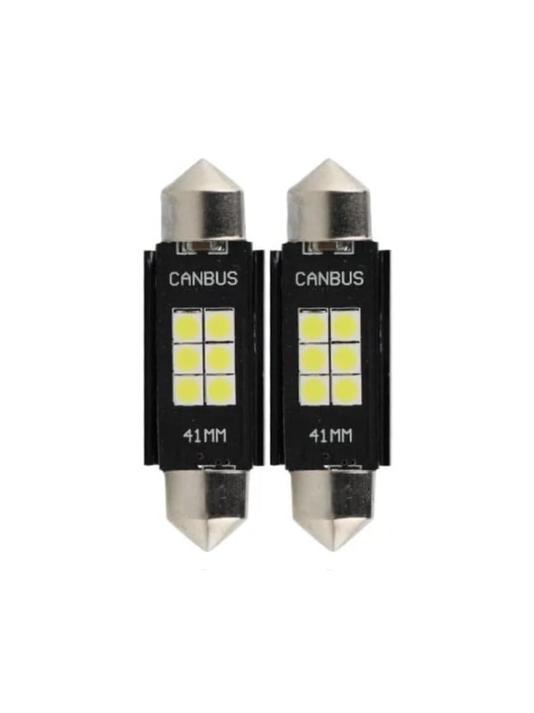Set 2 Becuri LED Sofit C5W 12 SMD 41 MM