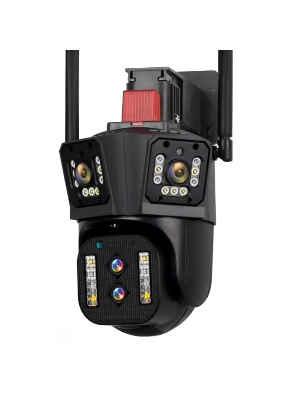 Camera de Supraveghere WIFI 8K, 12MP, Zoom 10X, 4 lentile, 3 ecrane