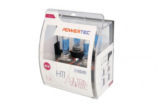 Set Becuri Powertec H11 Ultra White