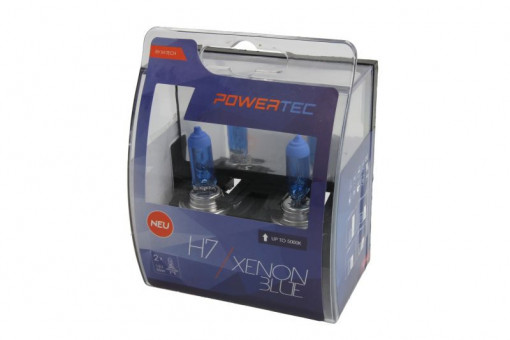 Set Becuri Powertec H7 Xenon Blue