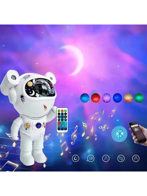 Proiector Laser Astronaut cu Joc de Lumini Aurora Boreală și Stele