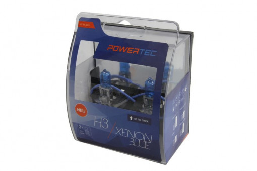 Set Becuri Powertec H3 Xenon Blue