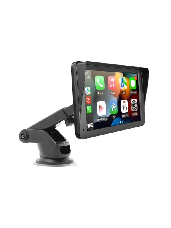 Sistem Multimedia Carplay si Android Auto, Ecran 7 Inch, Bluetooth, Mirror Link/Card TF/USB/AUX