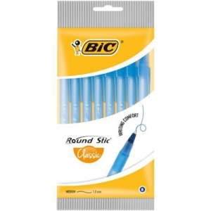 Pix BIC Round Stic albastru – set 8 bucati