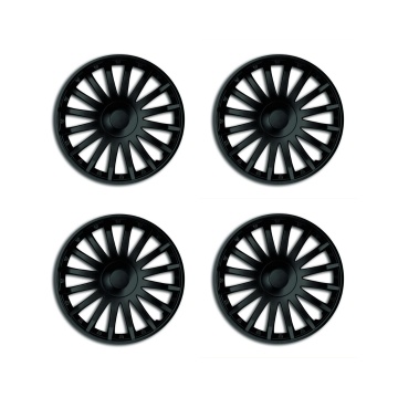 Set 4 Capace Roti Crystal Negru - R15