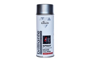 Vopsea Spray Argintiu Pentru Etriere Frane (RAL 9006) 400ml Brilliante