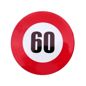 Autocolant Reflectorizant Limită Viteză 60 km/h – Ø12 cm