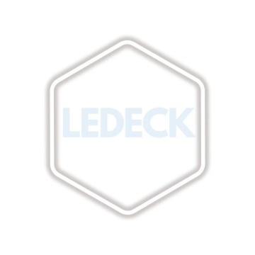 Lumină LED Hexagonală Profesională Aluminiu – 1 Modul 83x98CM – Service Auto, Detailing, Ateliere, Spații Comerciale