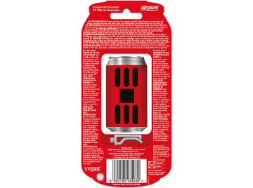 Odorizant pentru mașină AIRPURE Coca Cola Original Cutie 3D - Img 2