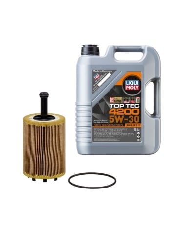 Pachet Revizie VW EOS 2006-2015 Diesel Ulei Liqui Moly TopTec 4200 5W30 5L si Filtru Ulei Mann