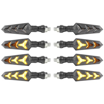 Set 2 Lămpi Semnalizare Moto & ATV cu LED – Bară de Lumină – Galben - Img 2