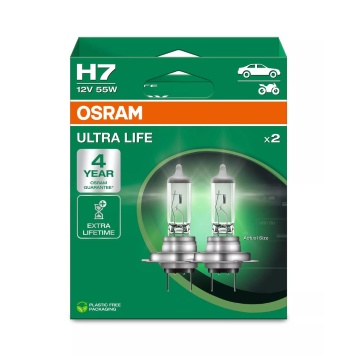 Set 2 Becuri 12V H7 Blister Osram Ultra Life