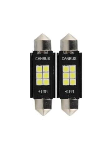 Set 2 Becuri LED Sofit C5W 12 SMD 41 MM