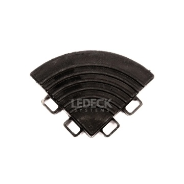 Colț Pardoseala Modulara Plastic PP – NEGRU