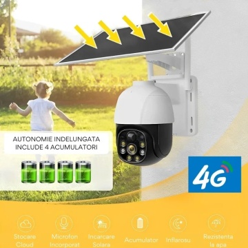 Camera Supraveghere cu Panou Solar si Cartela SIM, 5MP, 3G/4G - Img 5