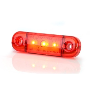 Lampa gabarit LED WAS 710 12V-24V Rosu