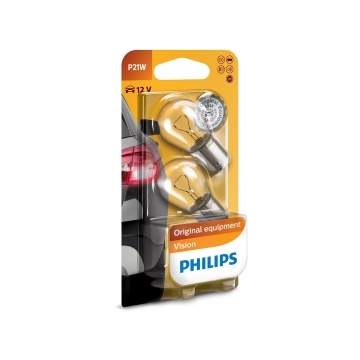 Set 2 Becuri 12V P21W Vision Blister Philips