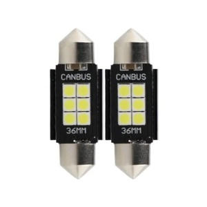 Set 2 Becuri LED Sofit C5W 6 SMD 36 MM