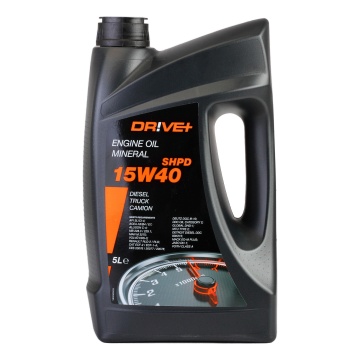 Ulei motor DRIVE+ 15W-40 SL/CI-4 5L – protecție profesională pentru camioane, utilaje și motoare diesel solicitante