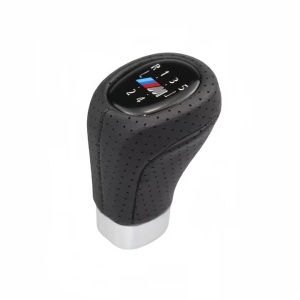 Nuca Schimbator Piele Perforata compatibila BMW X3 E83 2004-2011 5 Trepte Model Sport