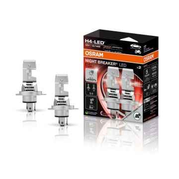 Set 2 Becuri Osram Night Breaker Led Speed H4 +450% Omologare RAR