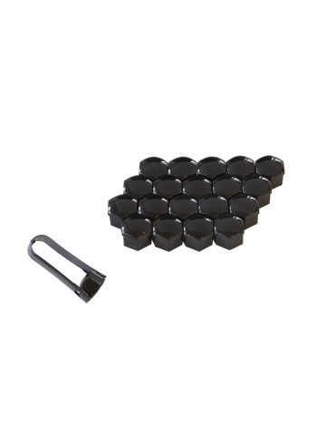 Set 20 Capace Prezoane 19 mm + Clește de Montare – Negru