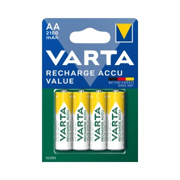Set 4 baterii reîncărcabile Varta AA 2100 mAh – energie fiabilă pentru utilizare zilnică