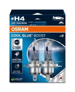 Set Becuri H4 100/90W Osram Cool Blue Boost Offroad