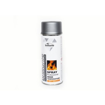 Vopsea Spray Temperaturi Înalte BRILLIANTE – Argintiu – 400 ml