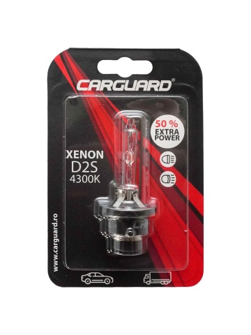 Bec Xenon Carguard 4300K D2S 35W 50% Extra Power