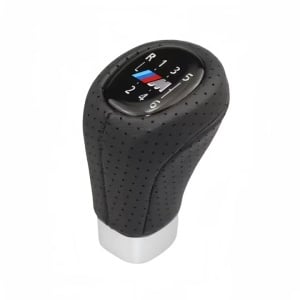 Nuca Schimbator Piele Perforata compatibila BMW X3 E83 2004-2011 6 Trepte Model Sport