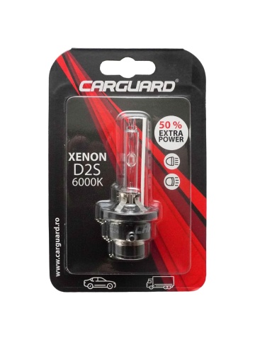 Bec Xenon Carguard 6000K D2S 35W 50% Extra Power
