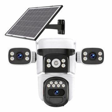 Camera supraveghere Speed Dome 4G cu panou solar, iluminare duală, PIR 10 m, microfon și difuzor, auto tracking și slot card