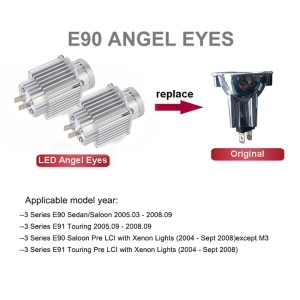 Led Marker Angel Eyes 80w compatibil BMW E90 E91 NFL - Img 2
