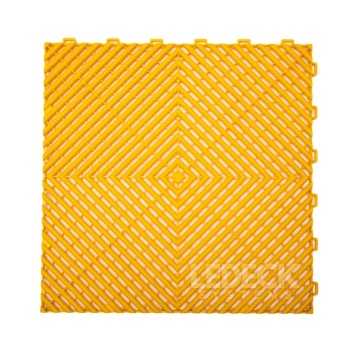 Pardoseala Modulara Plastic PP – Exterior, Garaj Auto, Service, Terasa - GALBEN (preț pe buc)