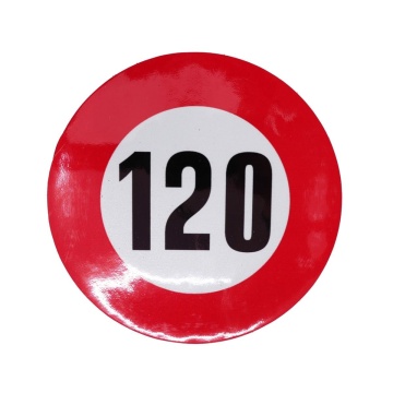 Autocolant Reflectorizant Limită Viteză 120 km/h – Ø12 cm