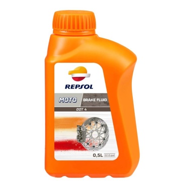 Lichid de frână Moto REPSOL Qualifier Brake Fluid DOT 4 500 ml – lichid sintetic pentru sisteme hidraulice de frânare