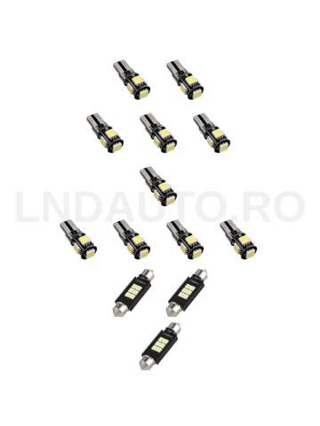 Pachet 13 Becuri LED Interior VW Golf Plus 2004-2014