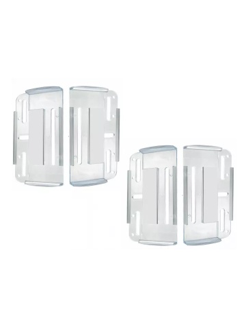 Set Suport Numar Slim Transparent