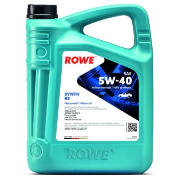 Ulei Motor 5W40 ROWE HIGHTEC SYNT RS 5L – Ulei Sintetic Motor Benzină & Diesel