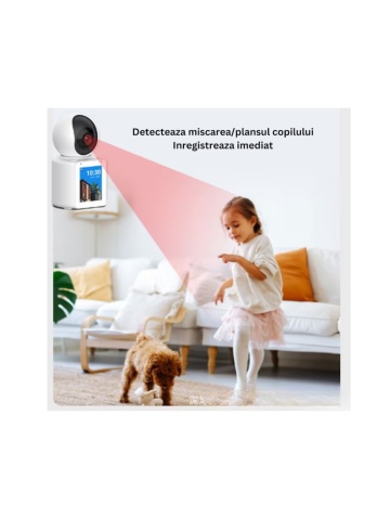 Camera Baby Monitor - AI 360grade, WiFi, Detectie Plans si Miscare - Img 5