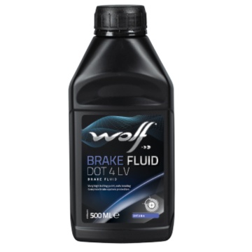 Lichid de frână WOLF Brake Fluid DOT 4 LV 500 ml – performanță modernă pentru sisteme ABS și ESP