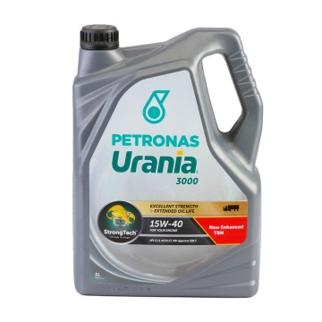 Ulei motor PETRONAS Urania 3000 15W-40 5L – ulei premium pentru camioane, autobuze și utilaje diesel