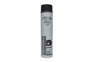 Vopsea Spray Pentru Jante Negru Satin 600 Ml Brilliante