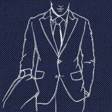 Costum bleumarin