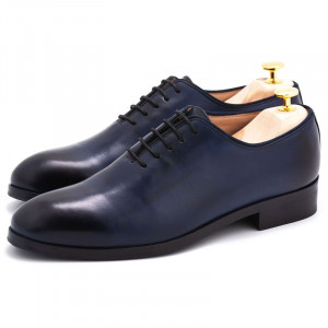Pantofi wholecut patina bleumarin - Img 3