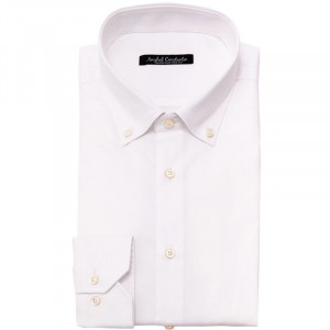 Camasa alba smart-casual cu guler button-down